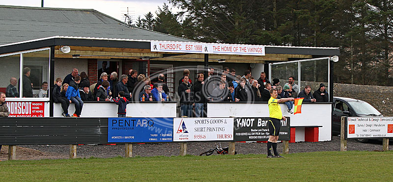 The Vikings fans in The Pavillion